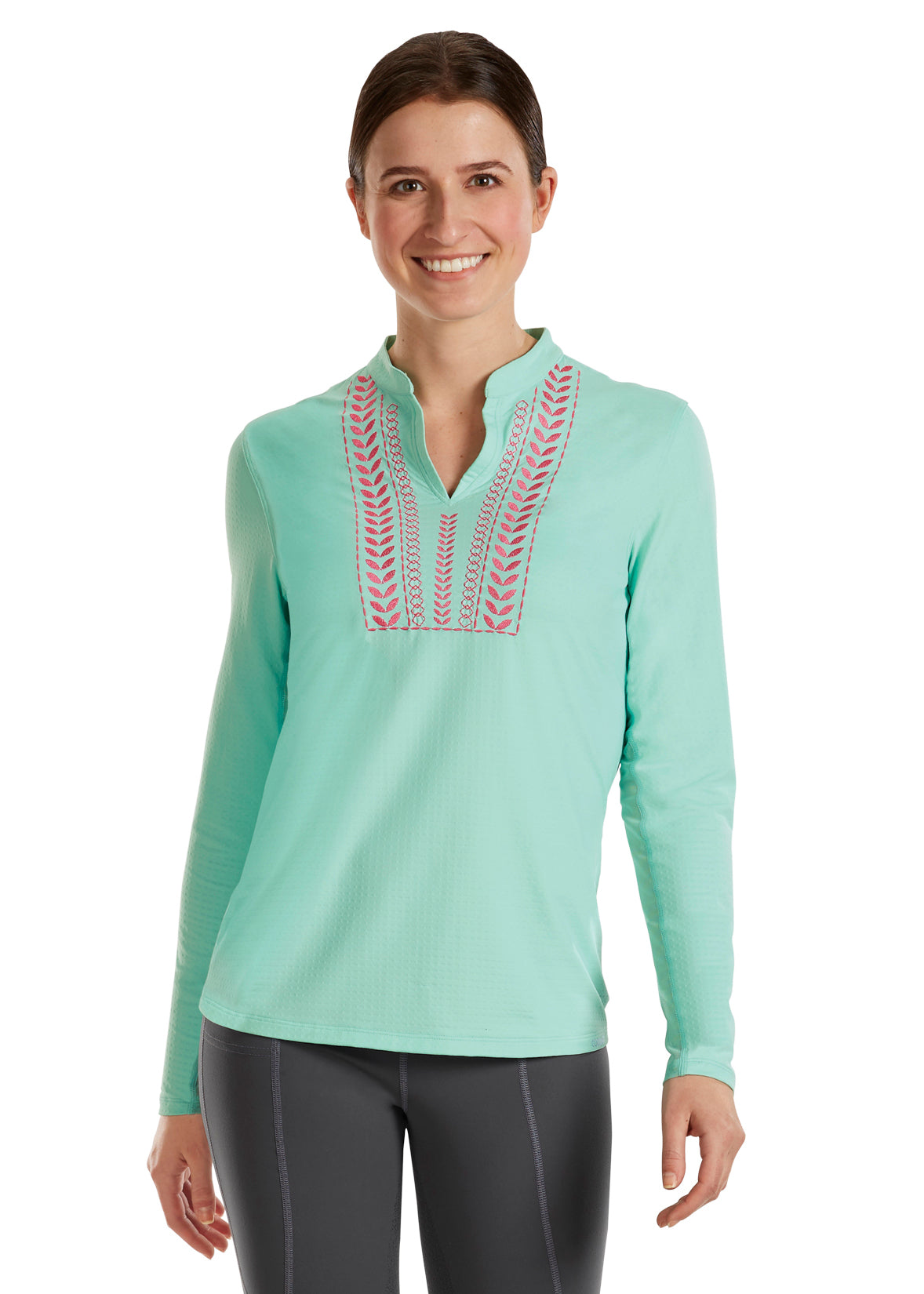 CoolBlast 100 Ladies’ Notch-V Long Sleeve Top