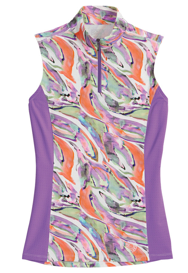 CoolBlast 100 Ladies’ Lakeland Sleeveless Print Shirt