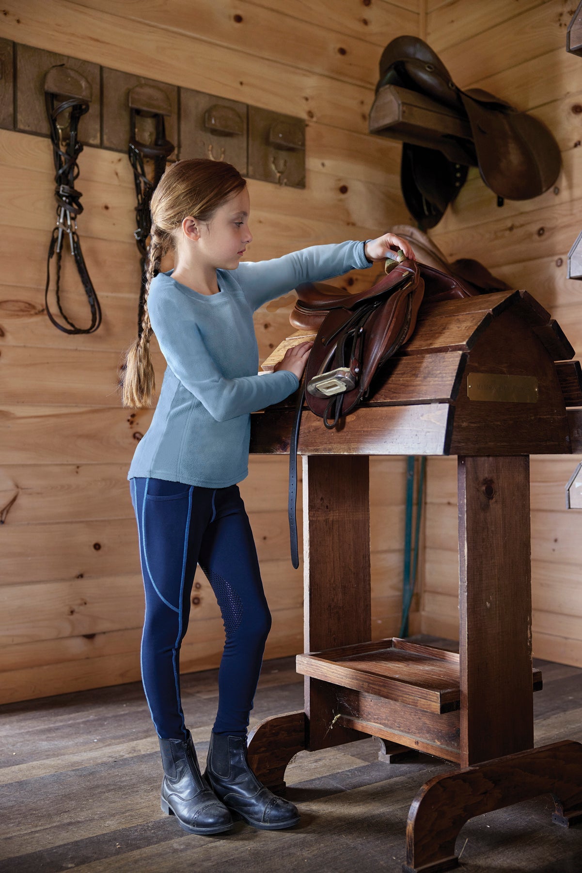 Riding Sport Kids’ Colebrook Fleece Crew