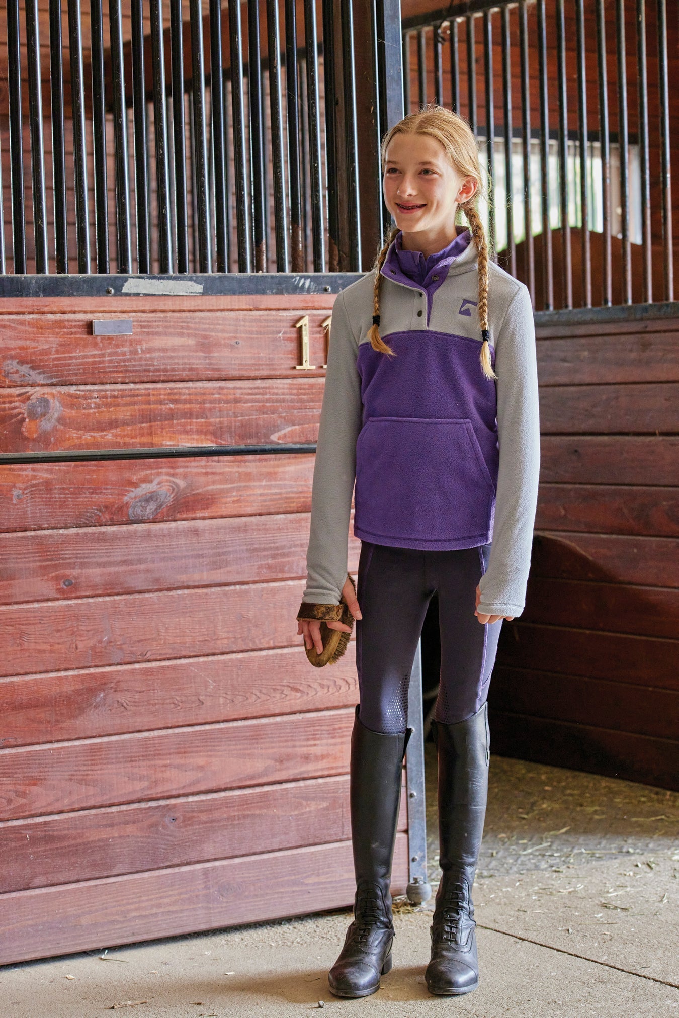Riding Sport Kids’ Winter Knee-Patch Tech Tight