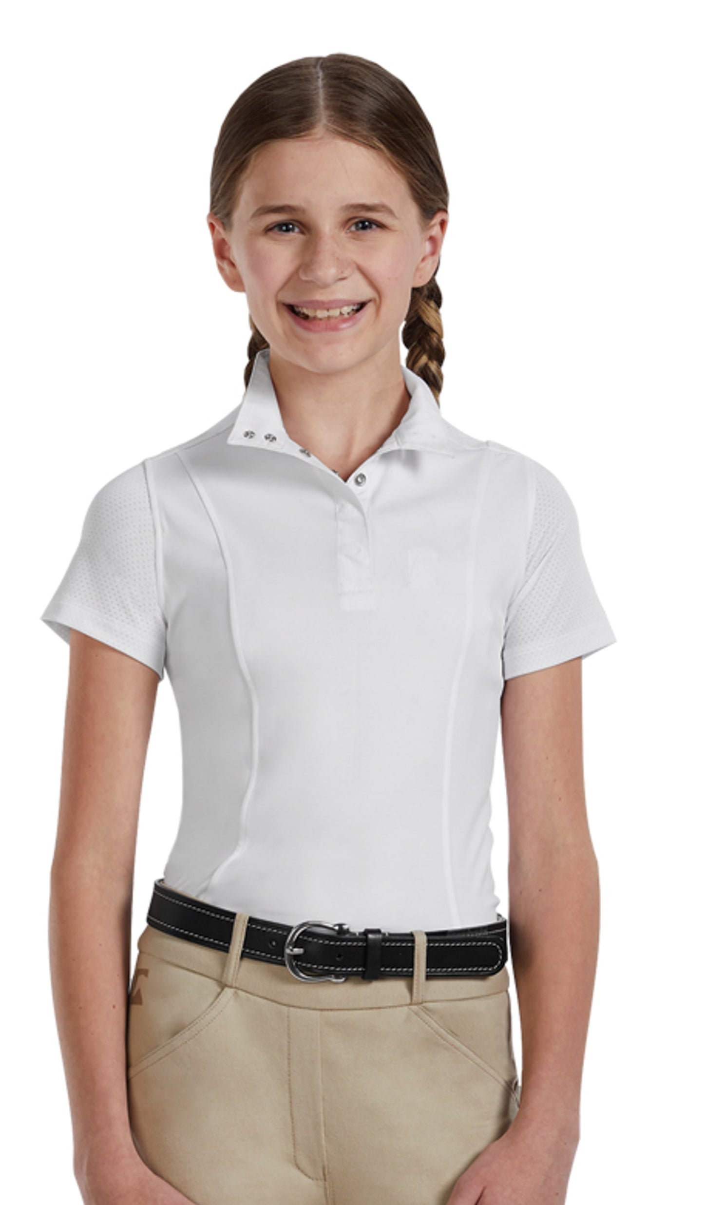 Riding Sport Kids’ Essential Short-Sleeve Show Shirt