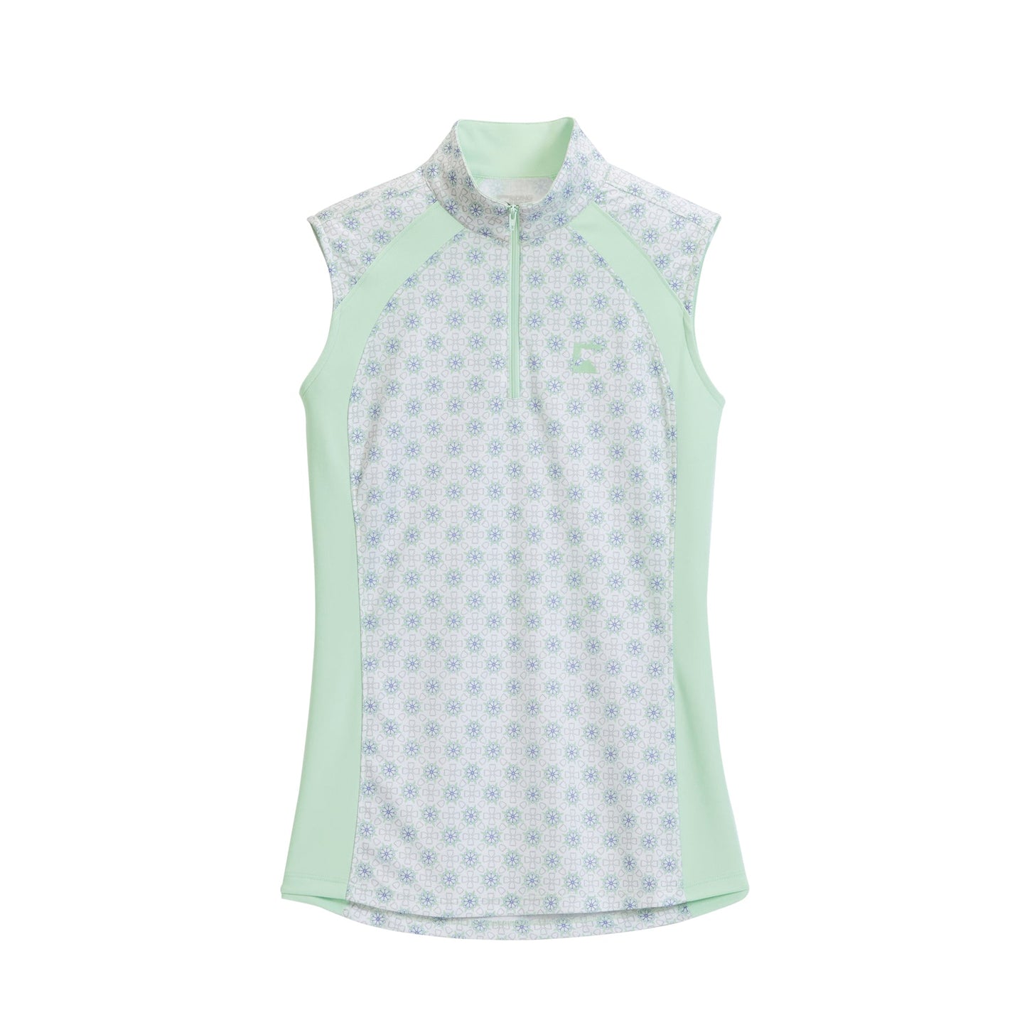 Riding Sport Ladies’ Airflow Quarter-Zip Print Sleeveless Shirt
