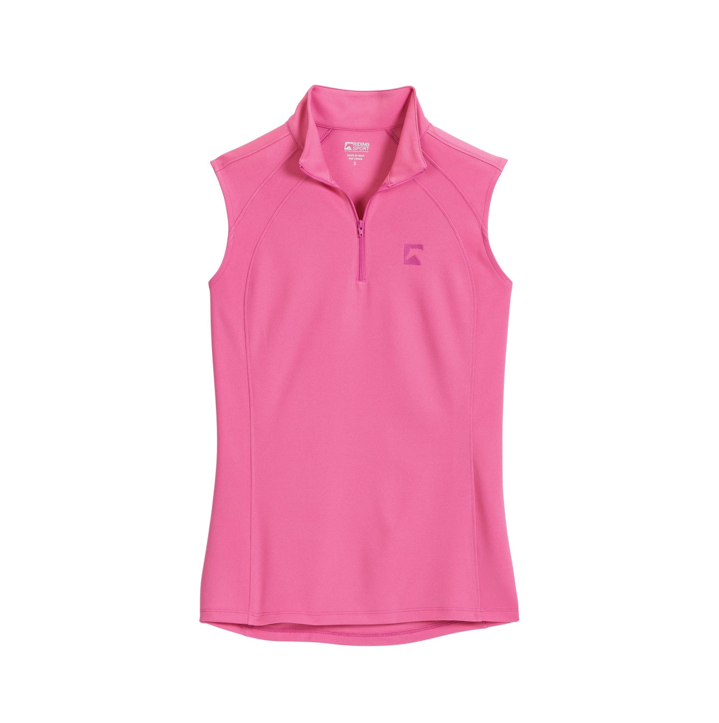 Riding Sport Ladies’ Airflow Quarter-Zip Solid Sleeveless Shirt