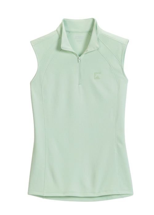 Riding Sport Ladies’ Airflow Quarter-Zip Solid Sleeveless Shirt