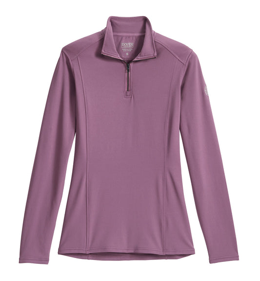 DS Ladies’ Leona Solid LuxTech Quarter-Zip Shirt