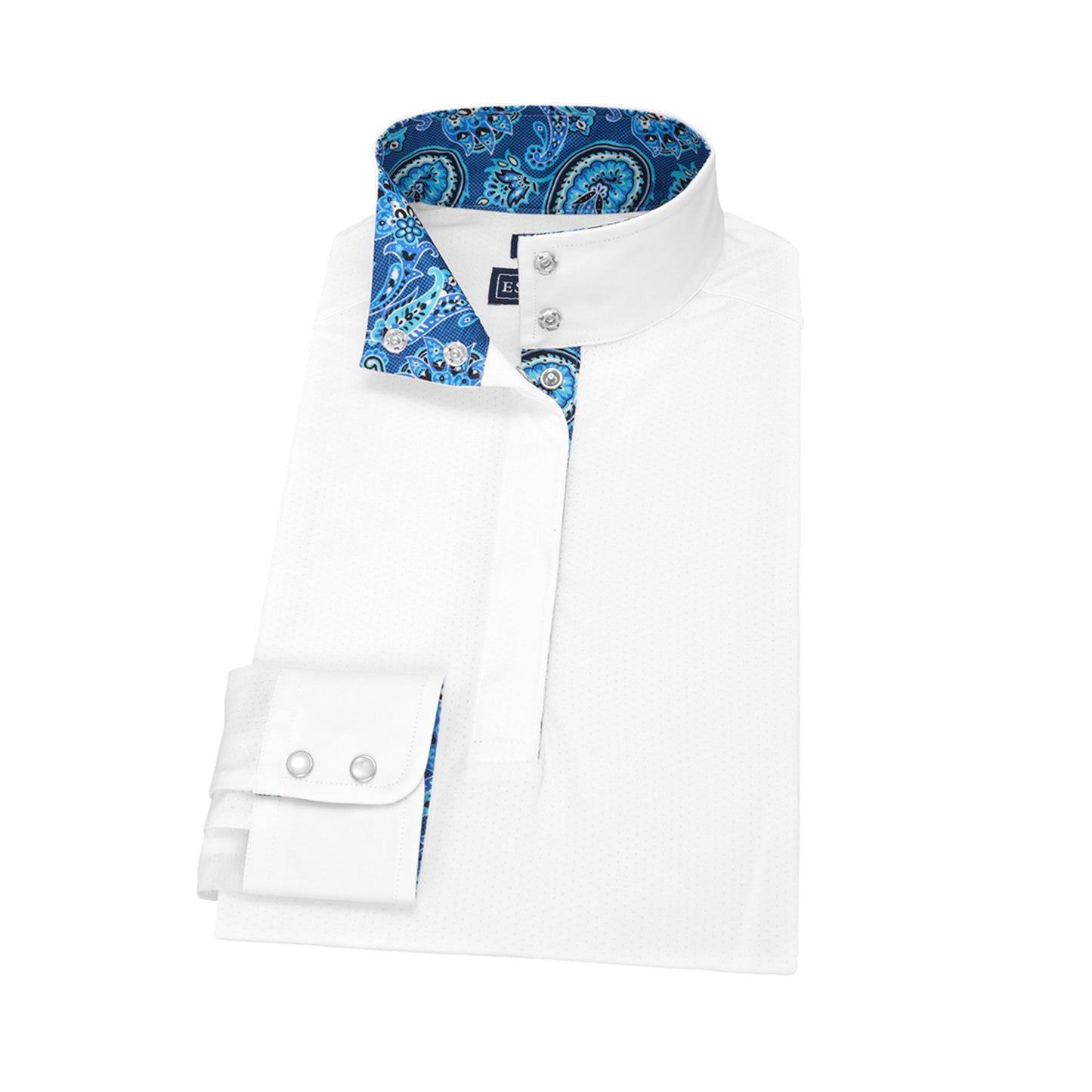 Essex Classics Ladies’ Talent Yarn Straight Collar Long Sleeve Show Shirt