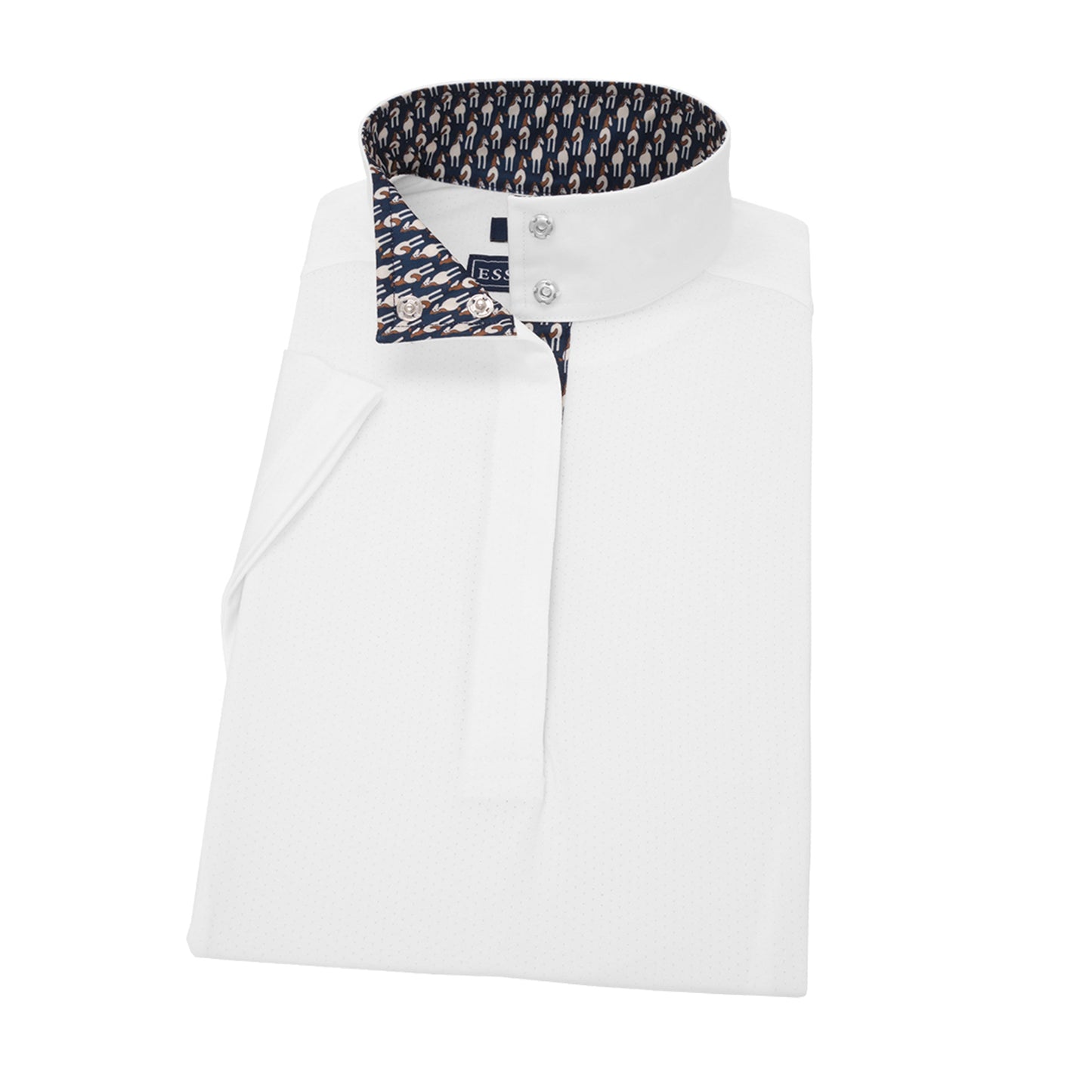 Essex Classics Ladies’ Talent Yarn Straight Collar Short Sleeve Show Shirt