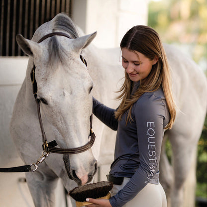 TKEQ Ladies’ Crest Sustainable Long Sleeve Shirt