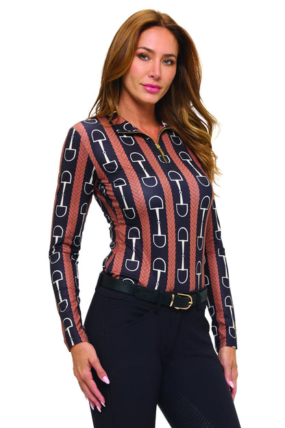 Dancing Equestrian Ladies’ Bits and Braids Base Layer Shirt