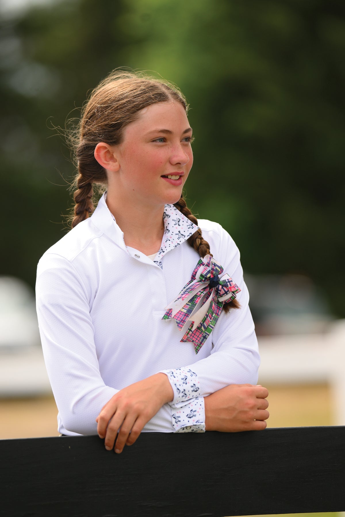 Essex Classics Girls’ Talent Yarn Long-Sleeve Show Shirt