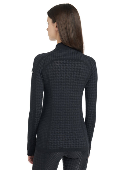 LeMieux Ladies' Aspen Houndstooth Quarter-Zip Top