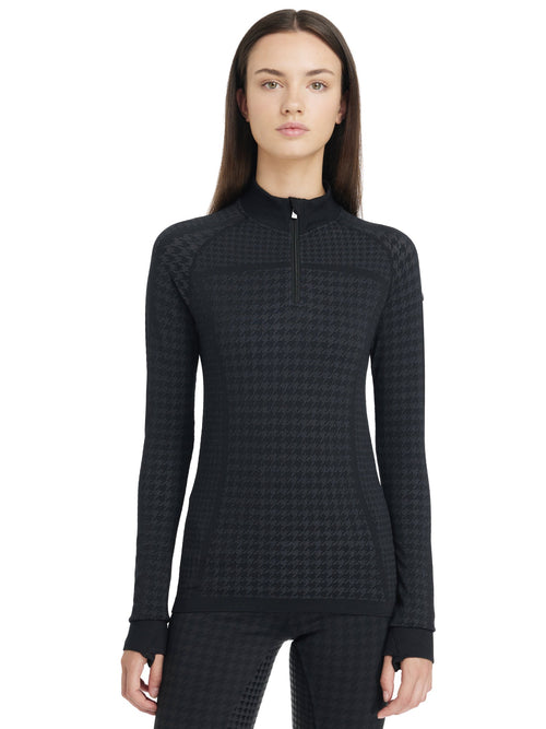 LeMieux Ladies' Aspen Houndstooth Quarter-Zip Top