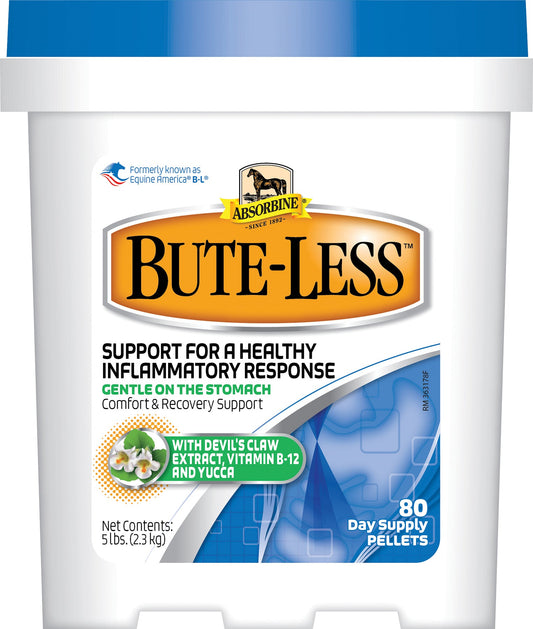 Absorbine Bute-Less Comfort & Recovery Supplement Pellets, 5 Pounds