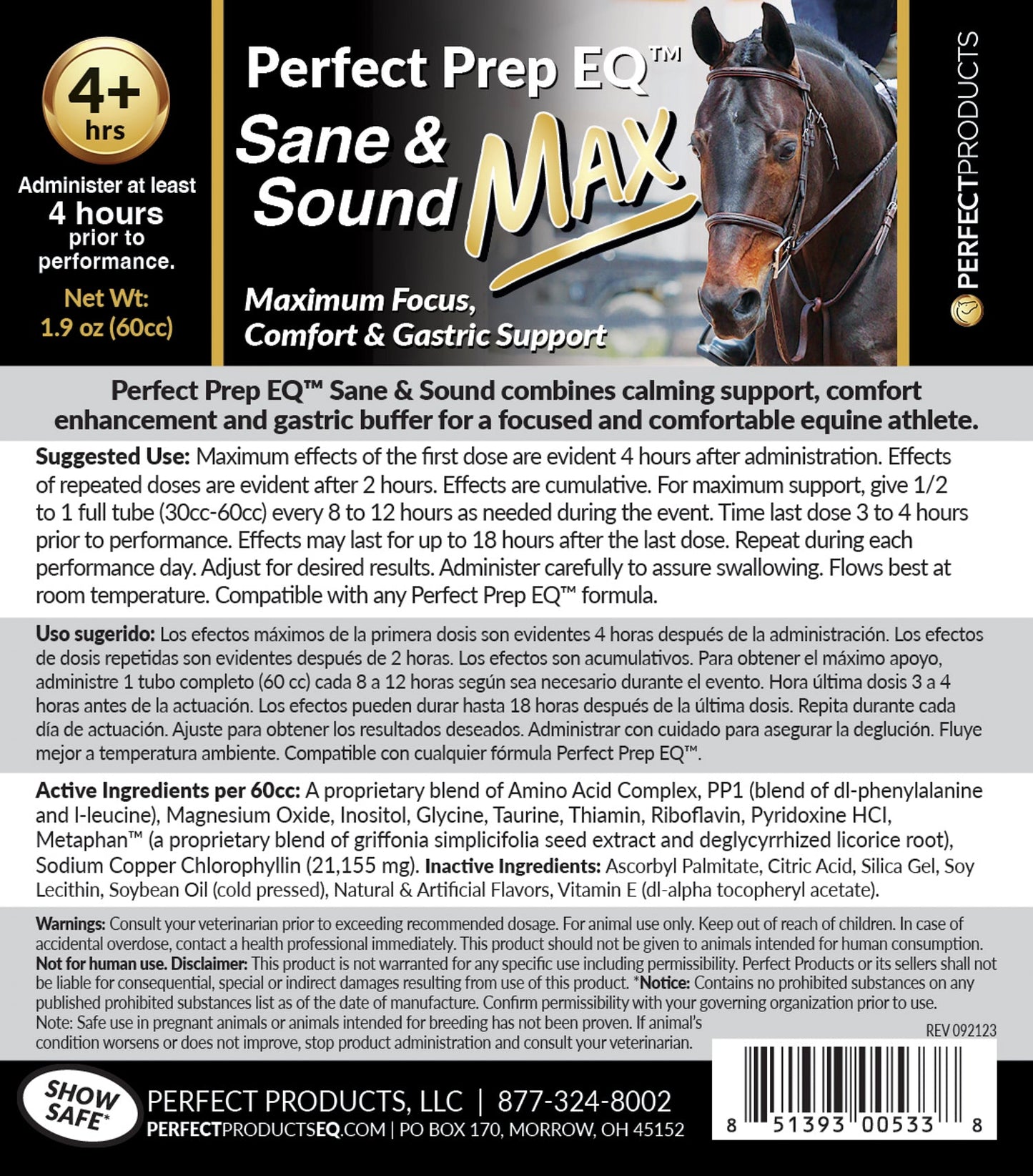 Perfect Prep EQ Sane & Sound Max Paste