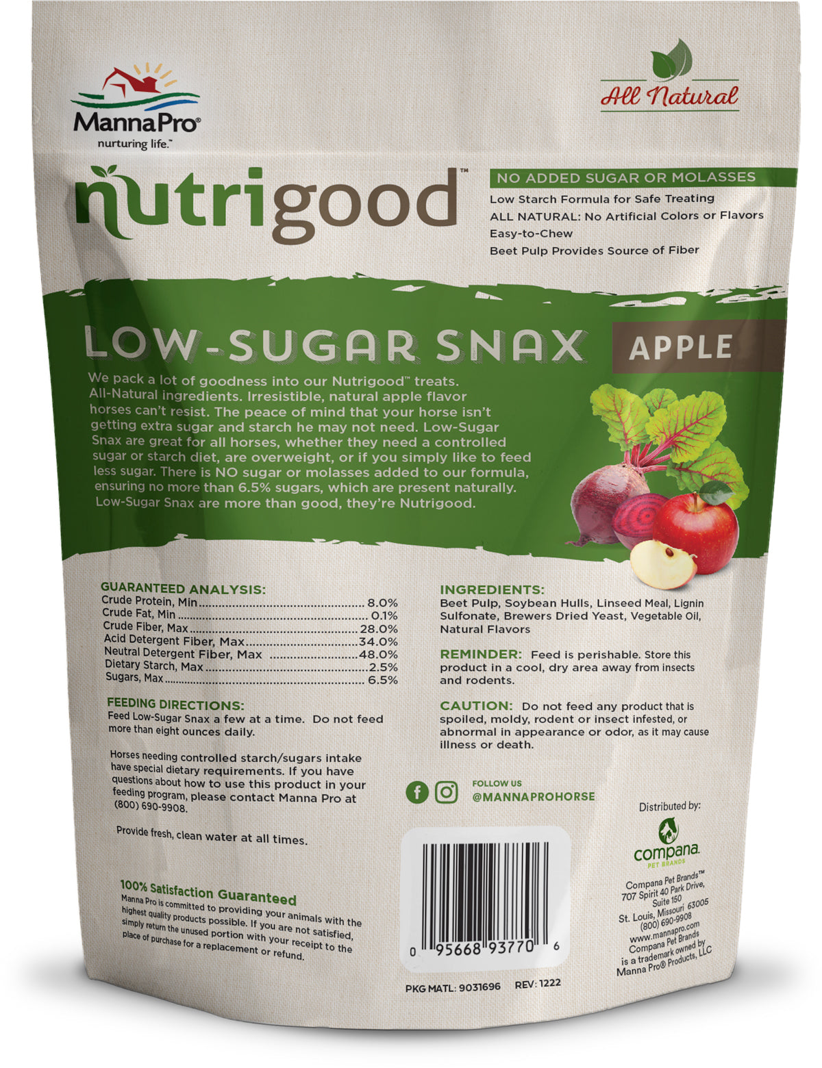Manna Pro NutriGood Low Sugar Snax