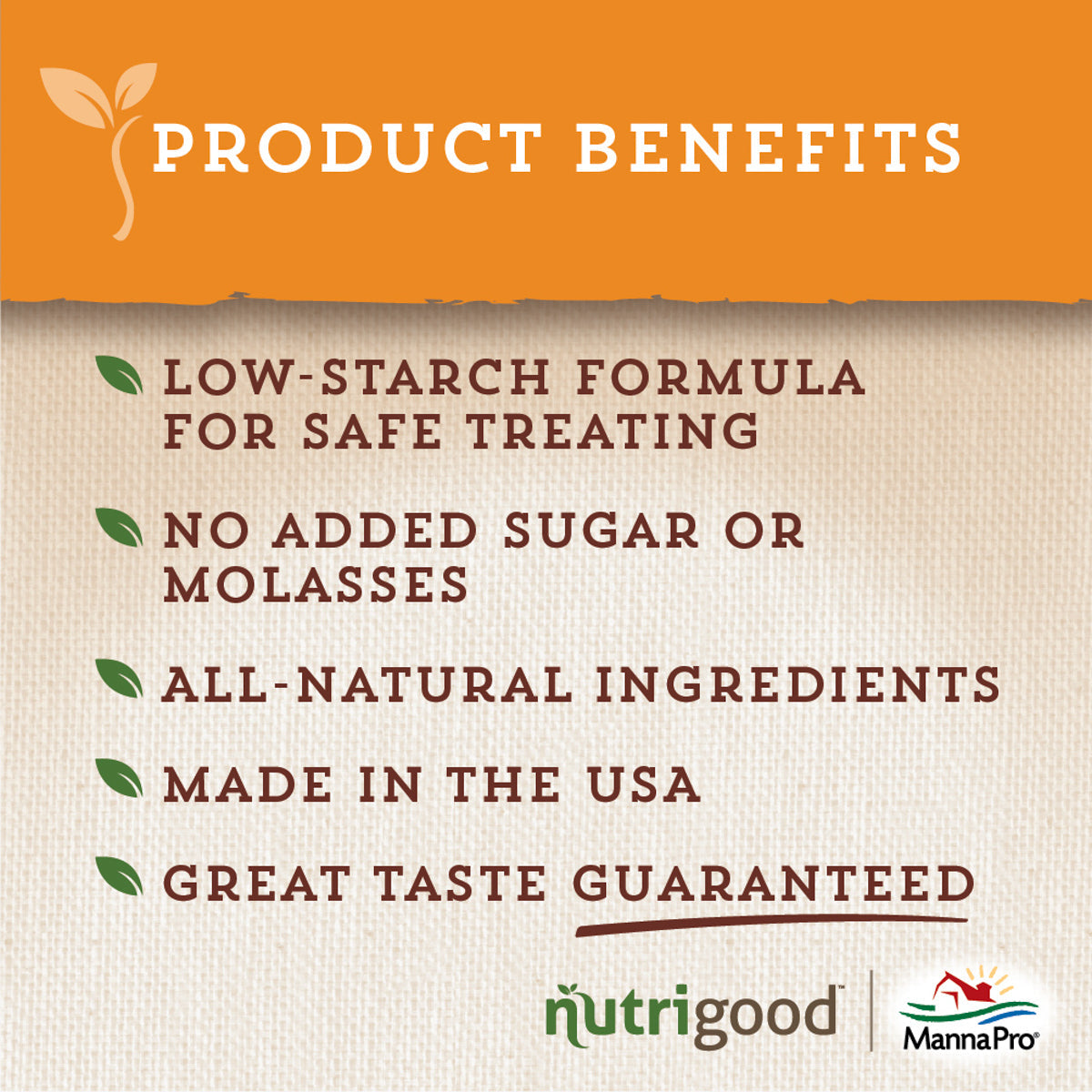 Manna Pro NutriGood Low Sugar Snax
