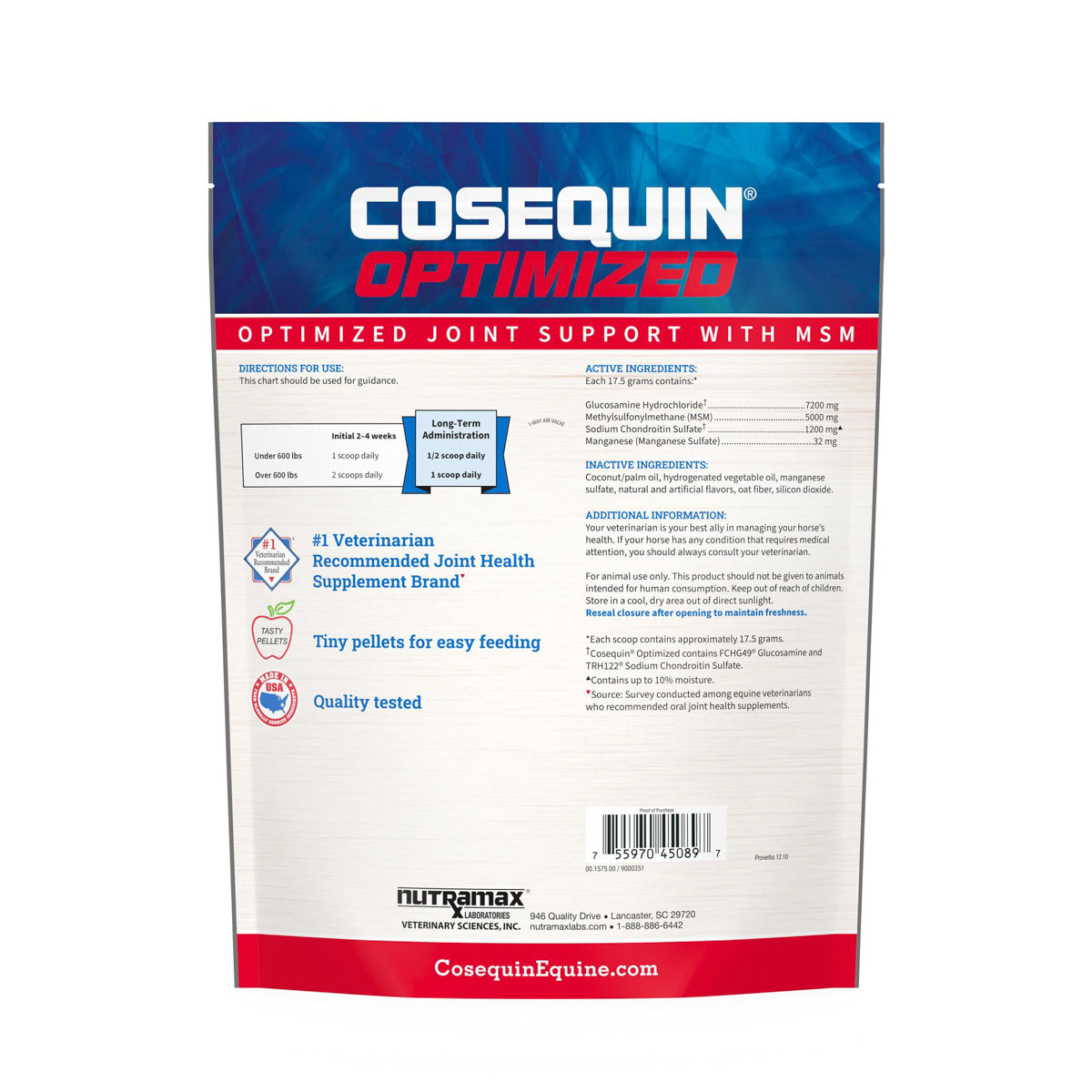 Cosequin Optimized with MSM Pellets