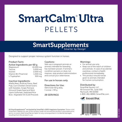 SmartEquine SmartCalm Ultra Pellets - 3.75 lbs.