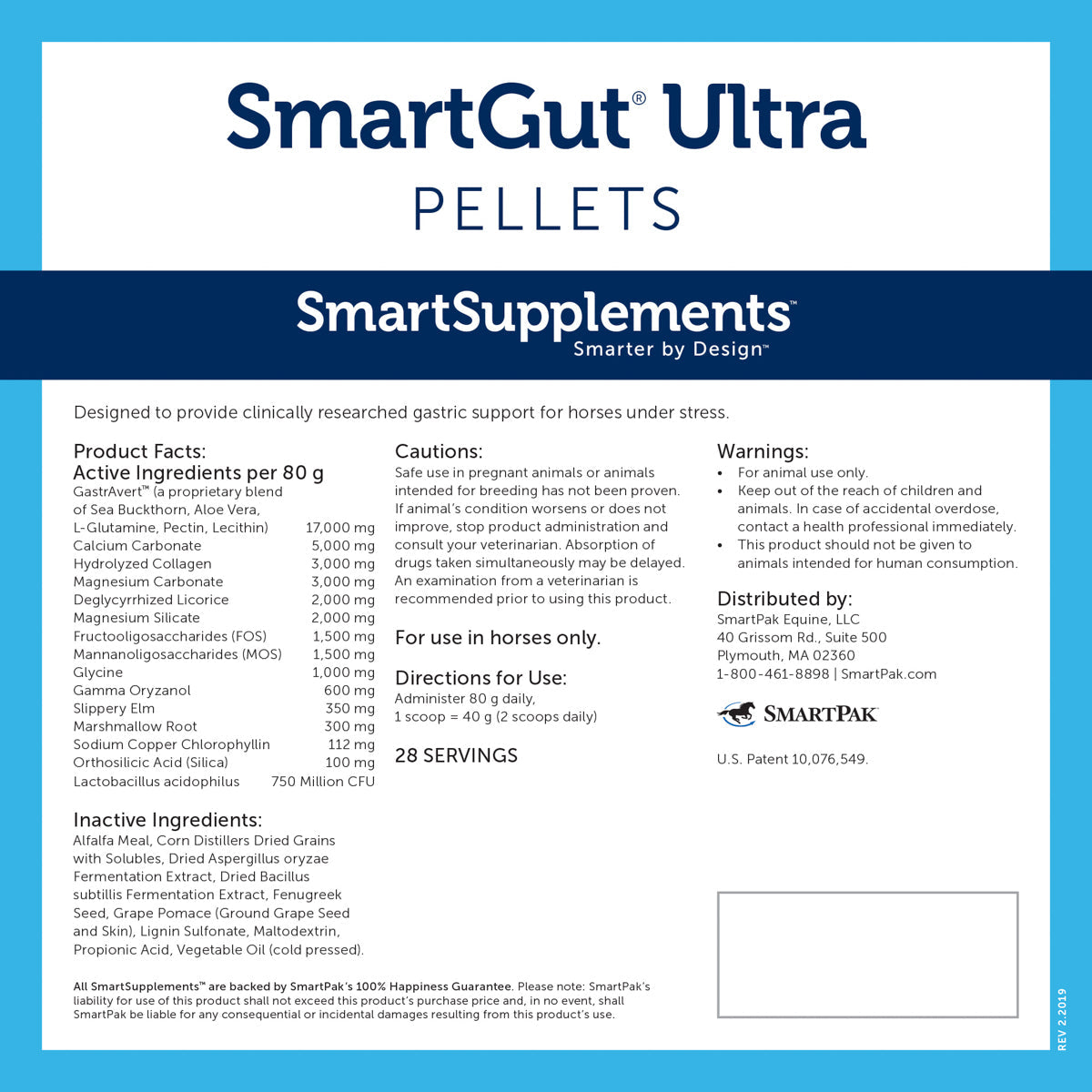 SmartEquine SmartGut Ultra Pellets - 5 lbs.