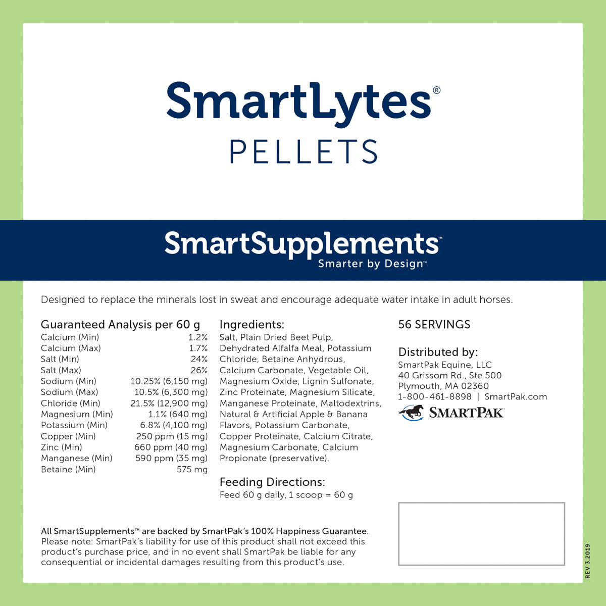 SmartEquine SmartLytes Pellets - 7.5 lbs.