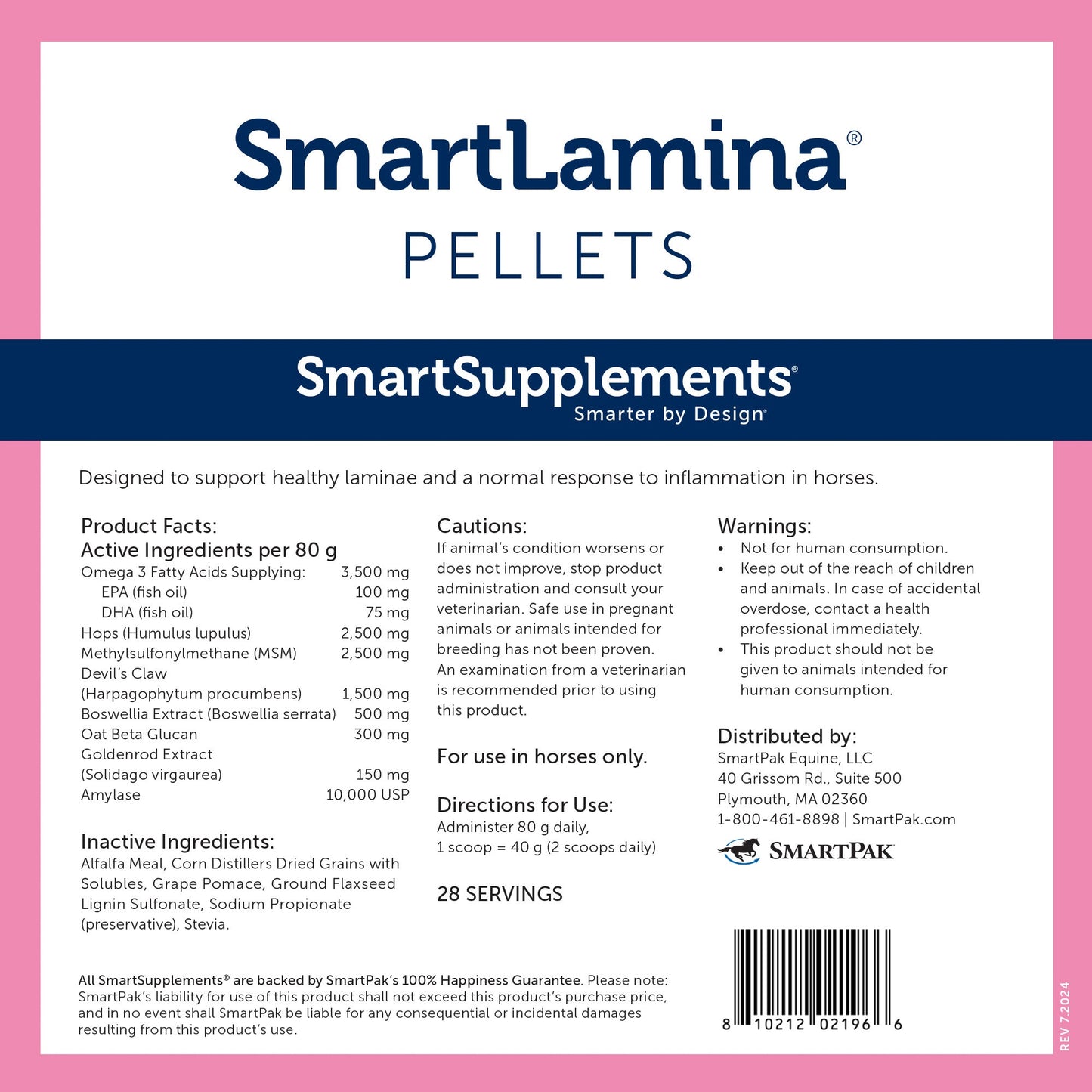 SmartEquine Smart Lamina Pellets - 5 lbs.