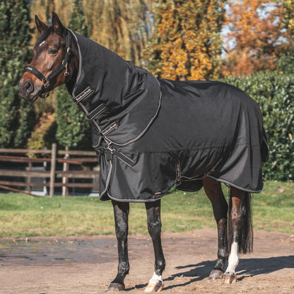 Back on Track Obsidian 150G Turnout Blanket with Neck Cover
