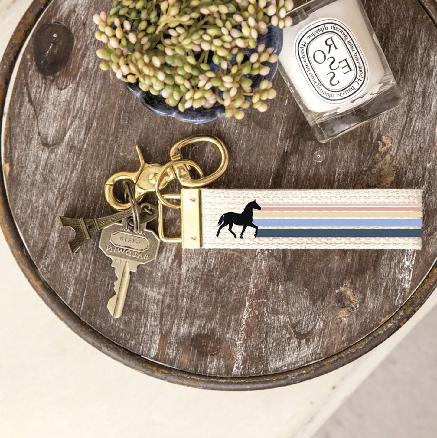 Rustic Marlin Key Chain