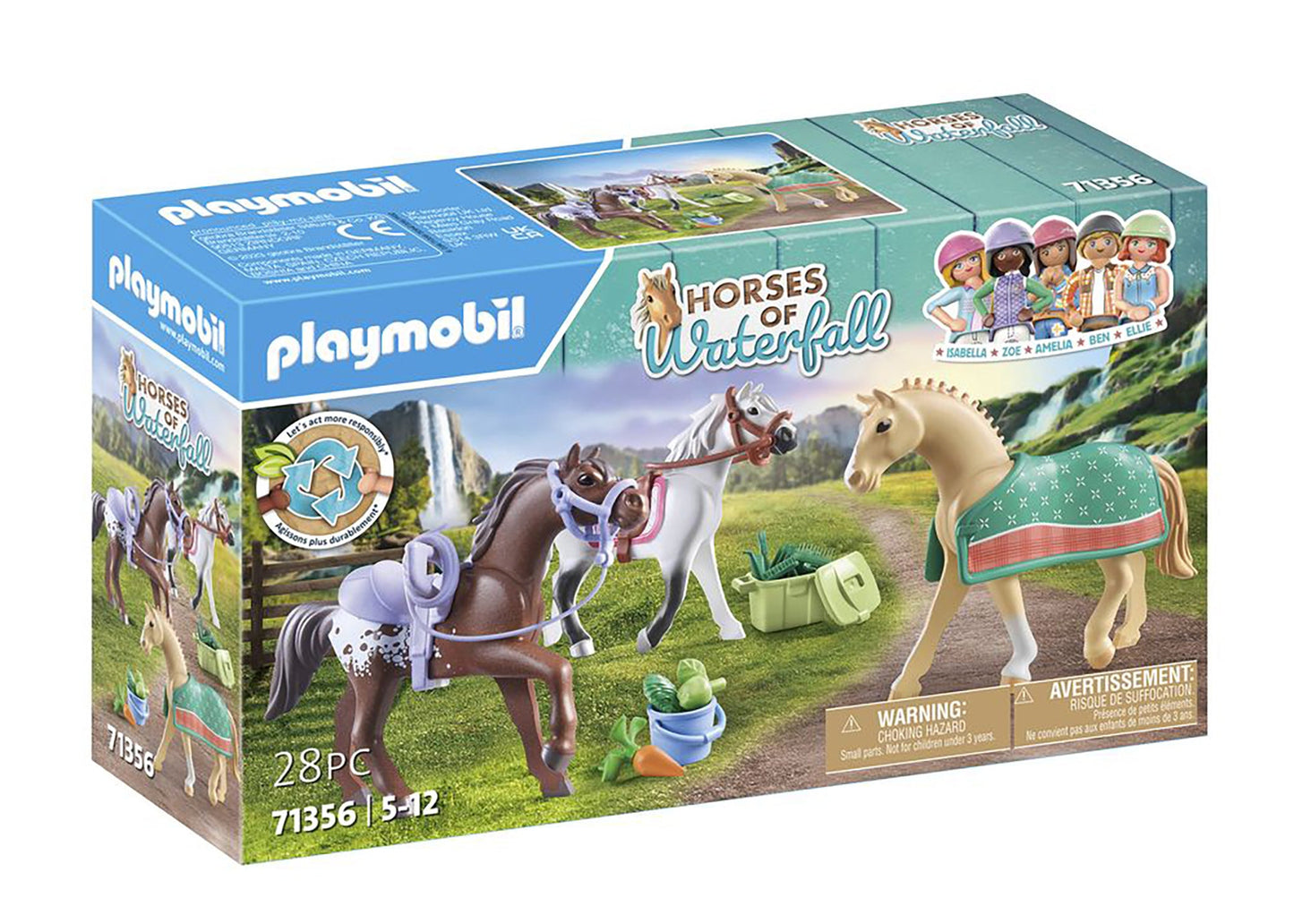 Playmobil Three Horses Set with Accessories