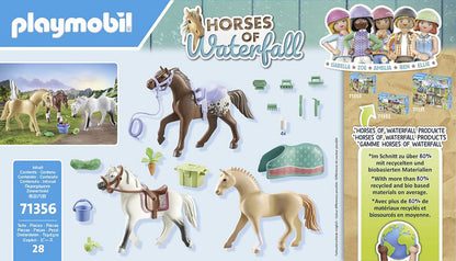 Playmobil Three Horses Set with Accessories