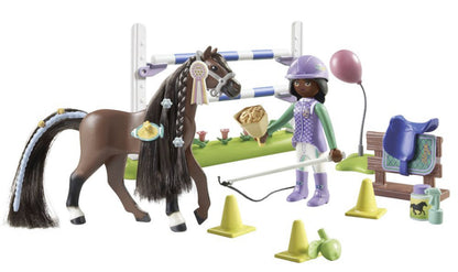 Playmobil Zoe & Blaze with Jump Set