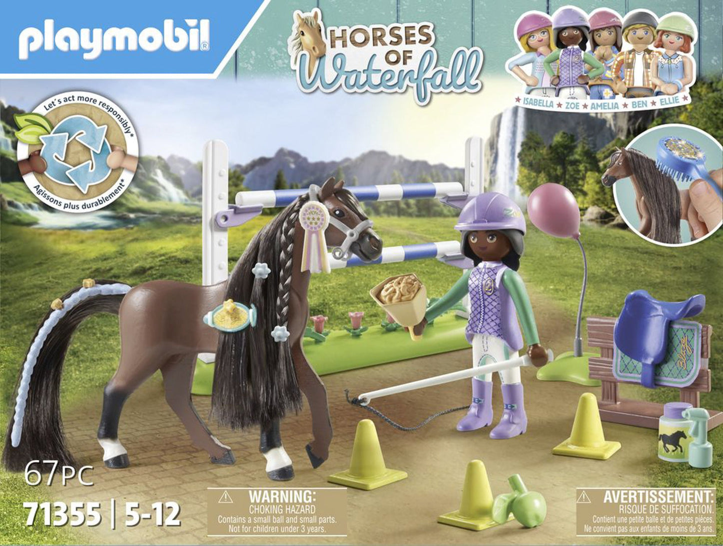 Playmobil Zoe & Blaze with Jump Set