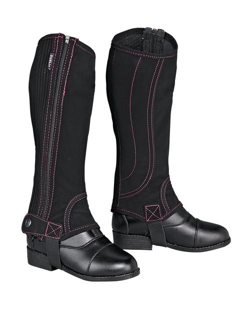 Dublin Children's Easy-Care Contrast Stitch Half Chaps