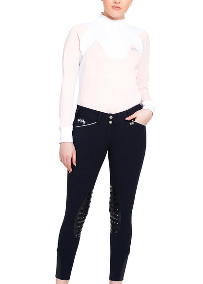 Equine Couture Ladies' Brittni Silicone Knee-Patch Breech