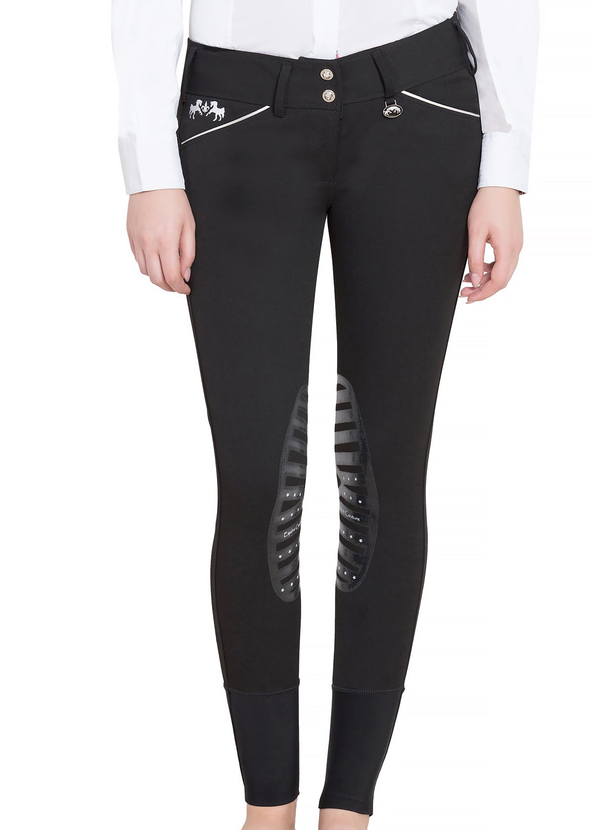 Equine Couture Ladies' Brittni Silicone Knee-Patch Breech