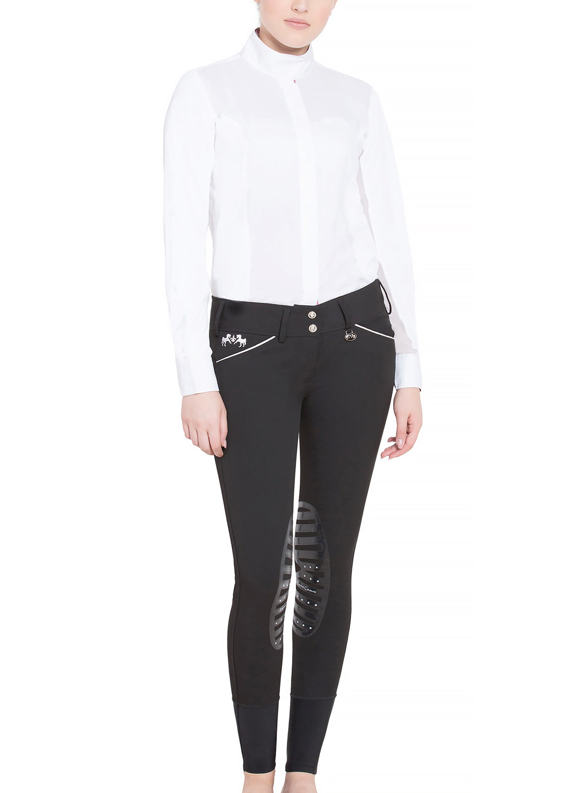 Equine Couture Ladies' Brittni Silicone Knee-Patch Breech