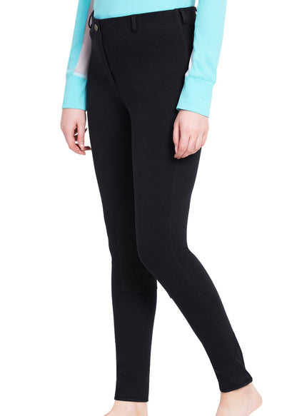 TuffRider Ladies' Cotton Pull-On Knee-Patch Plus Breech
