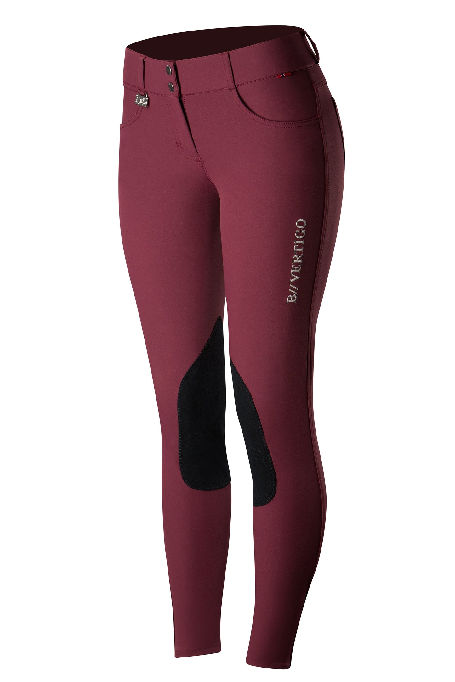 Horze Ladies’ Olivia Knee-Patch Breech with Silicone Grip
