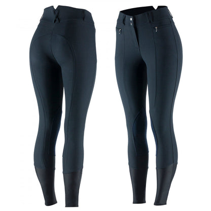 Horze Ladies’ Angelina Synthetic Leather Knee-Patch Breech