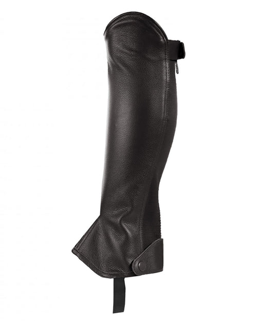 Horze Kids’ Synthetic Leather Half Chaps with Elastic
