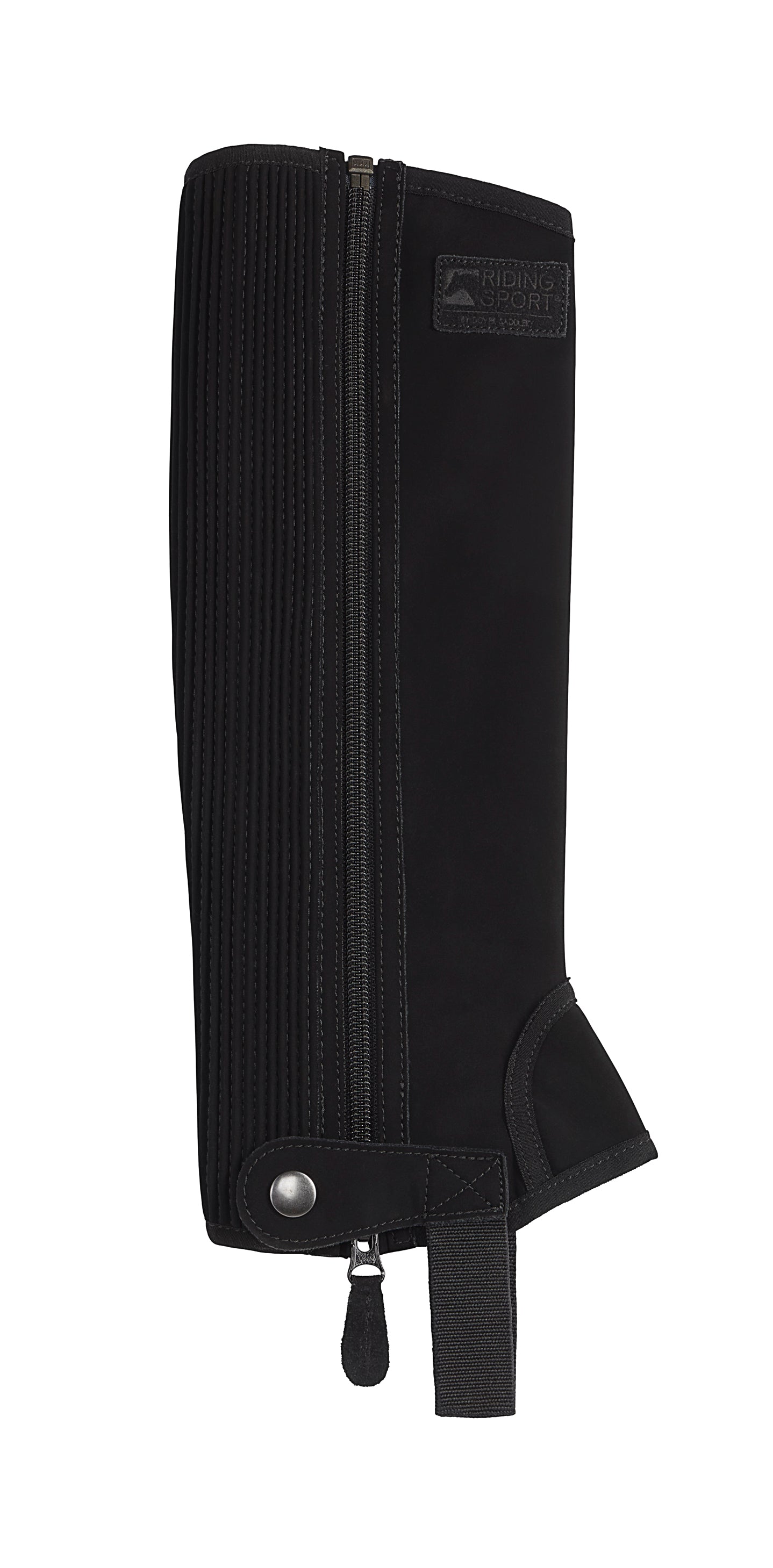 Riding Sport Kids’ Synthetic Suede Half Chaps with Silicone Grip Patches
