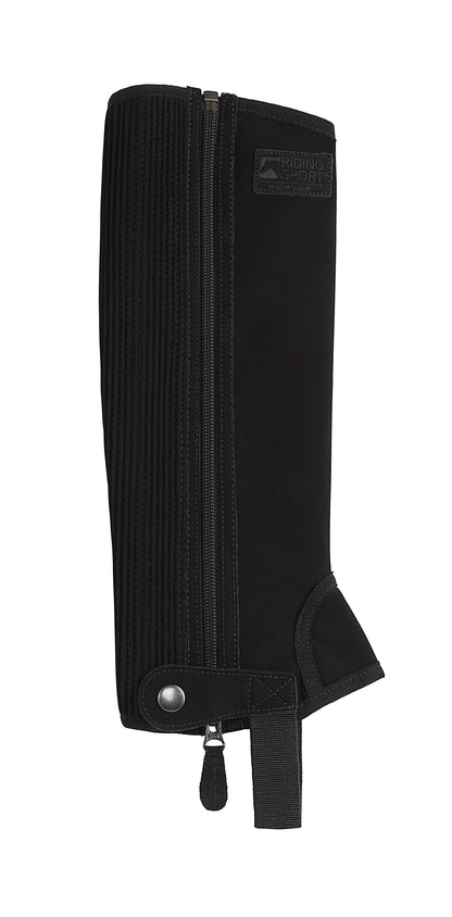 Riding Sport Kids’ Synthetic Suede Half Chaps with Silicone Grip Patches