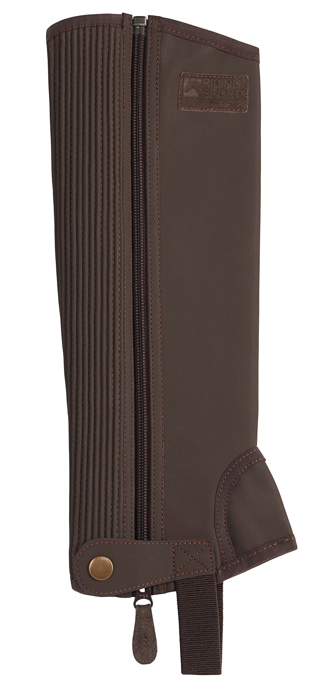 Riding Sport Kids’ Synthetic Suede Half Chaps with Silicone Grip Patches