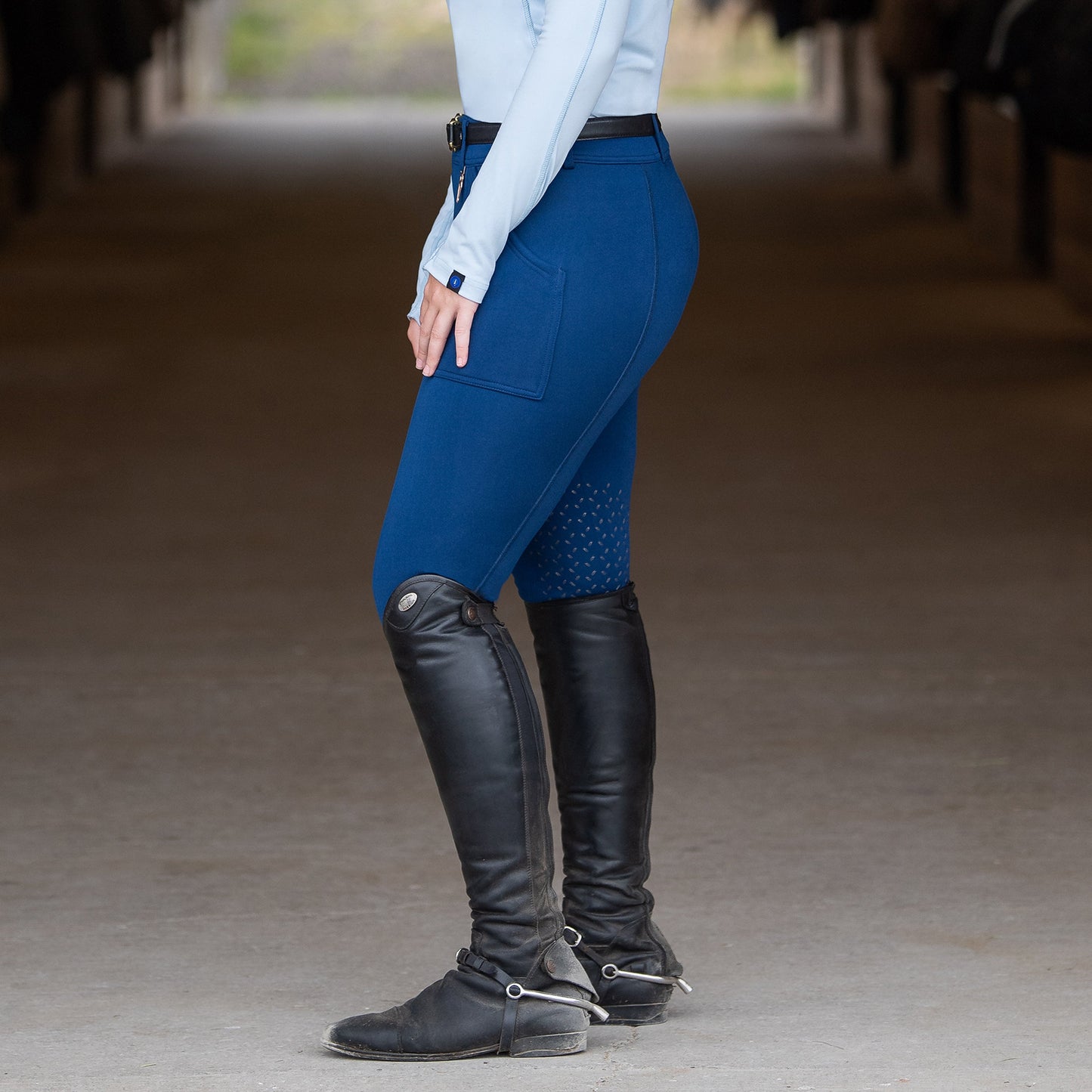 Irideon Ladies’ Fjord Fleece Knee-Patch Breech