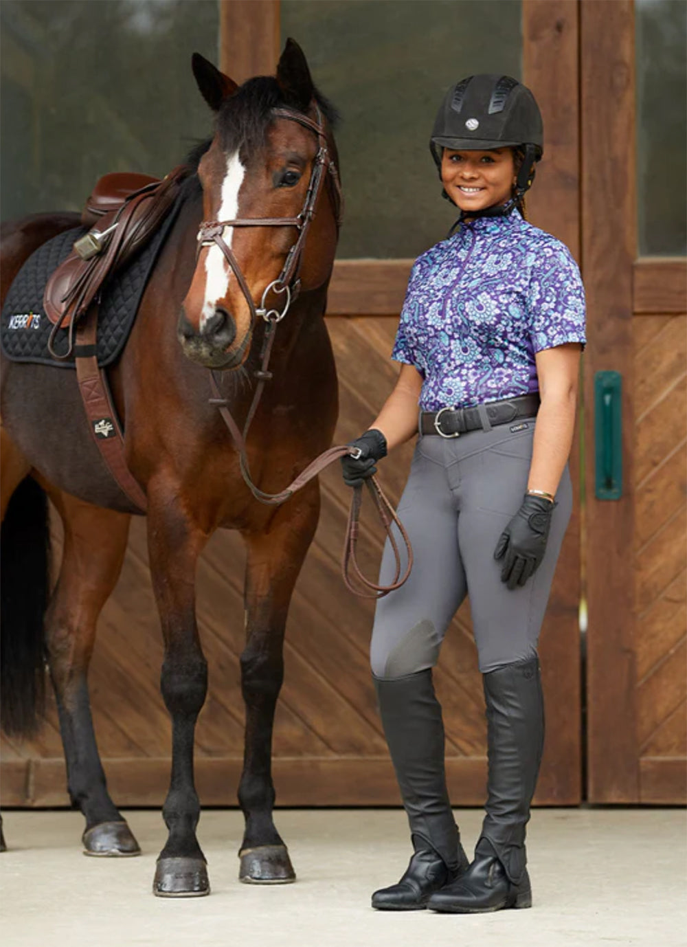 Kerrits Ladies’ Petite Crossover II Knee-Patch Breech