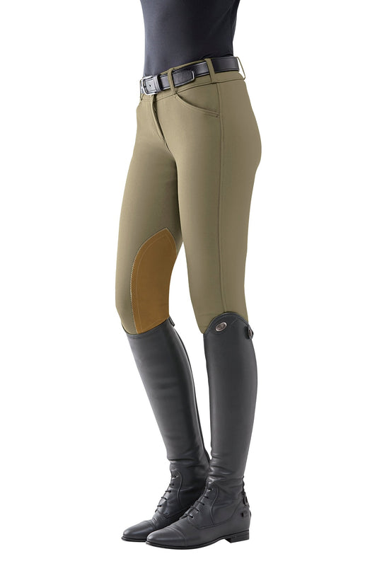 THE TAILORED SPORTSMAN Mid-Rise Vintage Patch Breech with Sock Bottoms