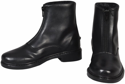 TuffRider Children's Starter Winter Fleece-Lined Front-Zip Paddock Boots