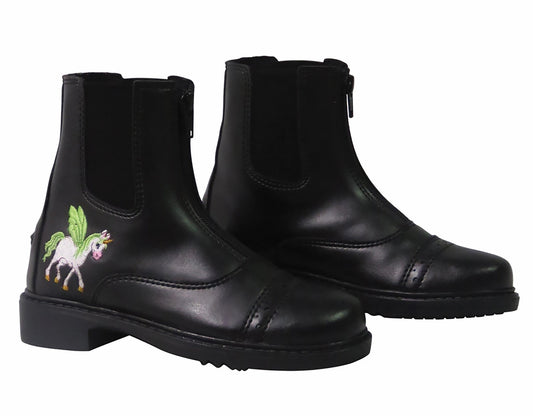 TuffRider Children's Unicorn Starter Front-Zip Paddock Boot