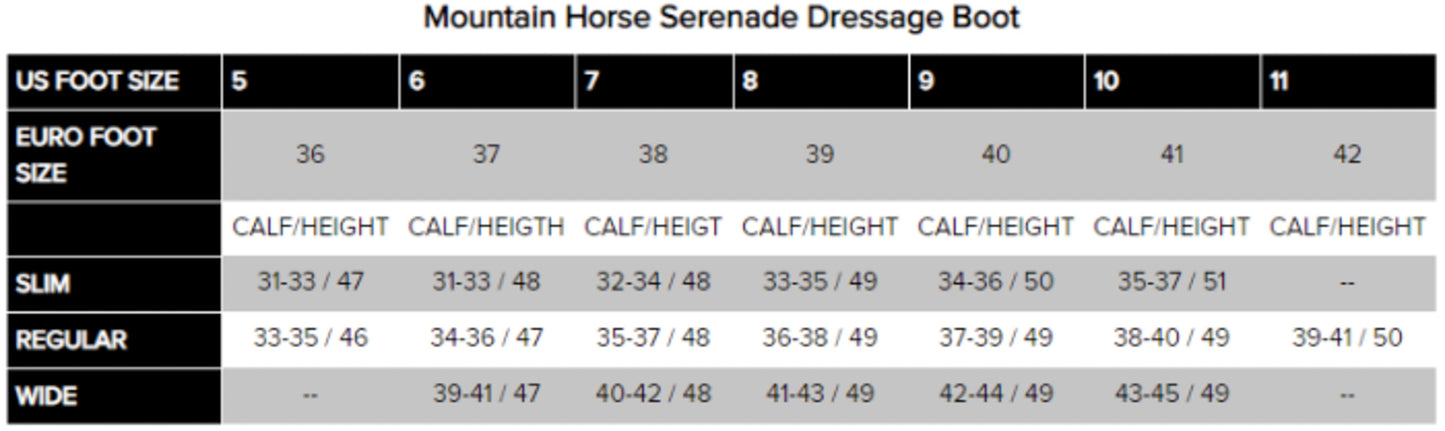 Mountain Horse Serenade Dressage Boots