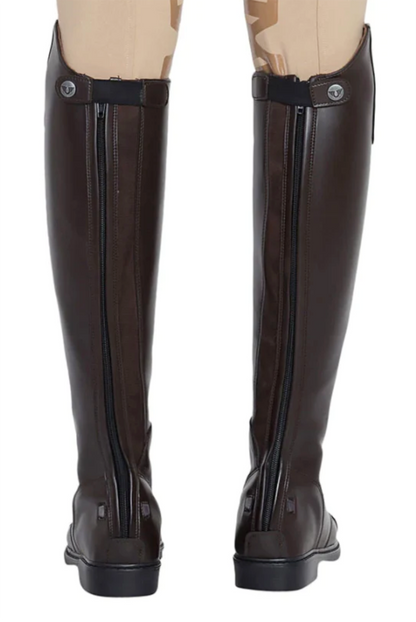 TuffRider Children’s Starter Back-Zip Synthetic Leather Field Boots in Mocha