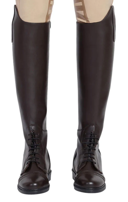 TuffRider Children’s Starter Back-Zip Synthetic Leather Field Boots in Mocha